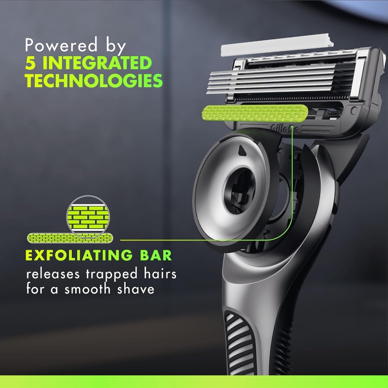Gillette Labs Razor Set (+ 2 Blade Refill +Shaving gel + Stand) - Image 7