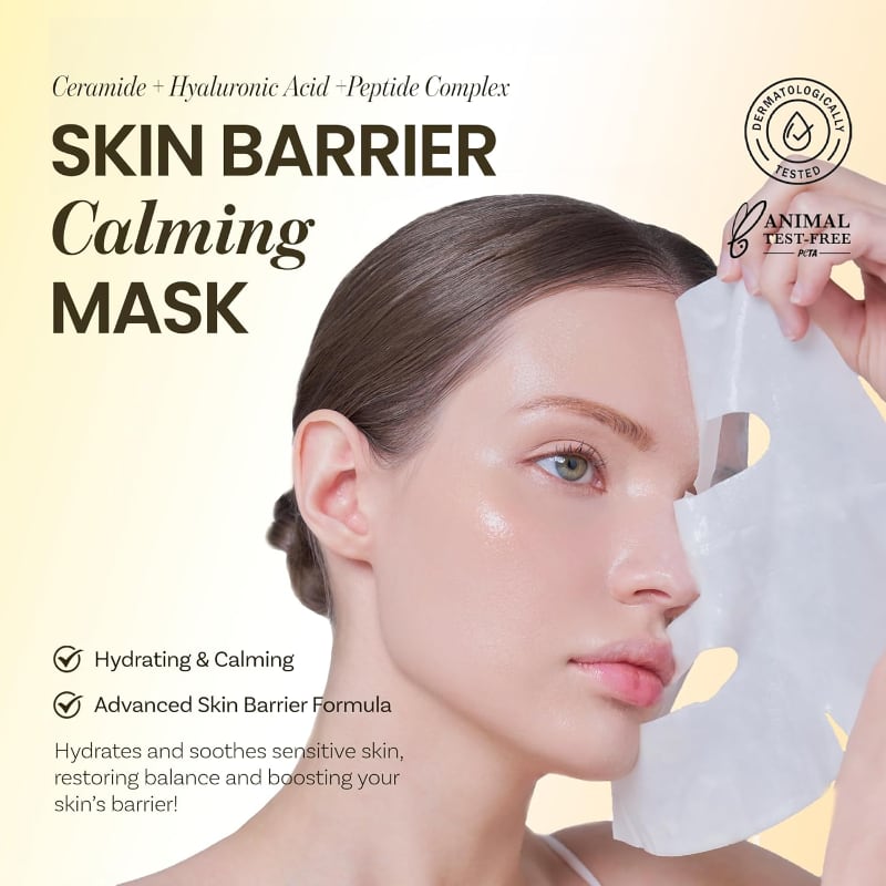ongredients Skin Barrier Calming Mask Sheet Set (6 masks) - Image 2
