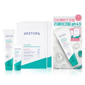 AESTURA A-Cica 365 Soothing Repair Cream pH4.5 60ml Set (+Cream 20ml+Mask Sheet 2ea)