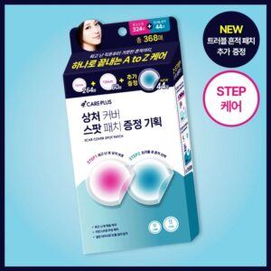 CAREPLUS Scar Cover Spot Patch 324P + Blemish After-Care Patch 44P