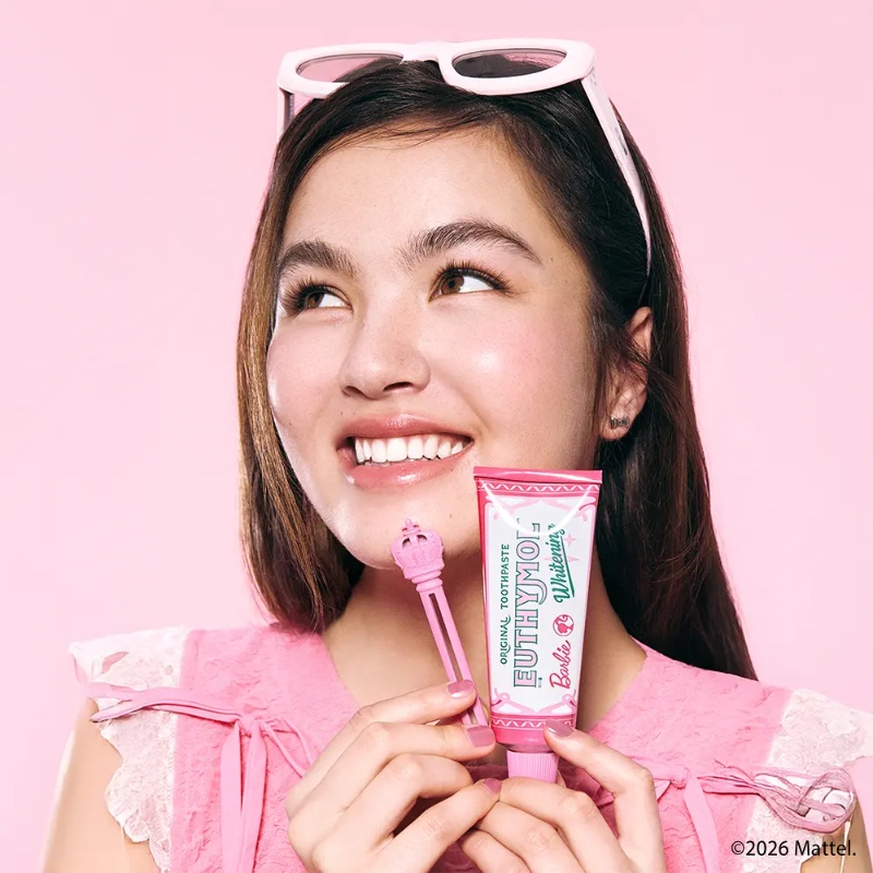 Barbie x EUTHYMOL Whitening Toothpaste (+ Royal Crown Pink Squeezer) - Image 2