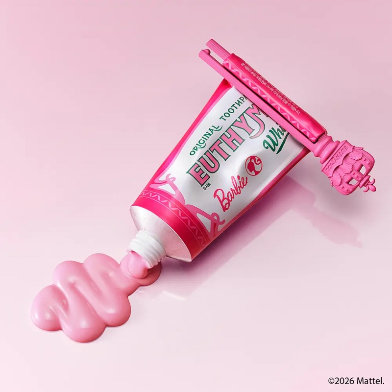 Barbie x EUTHYMOL Whitening Toothpaste (+ Royal Crown Pink Squeezer) - Image 3