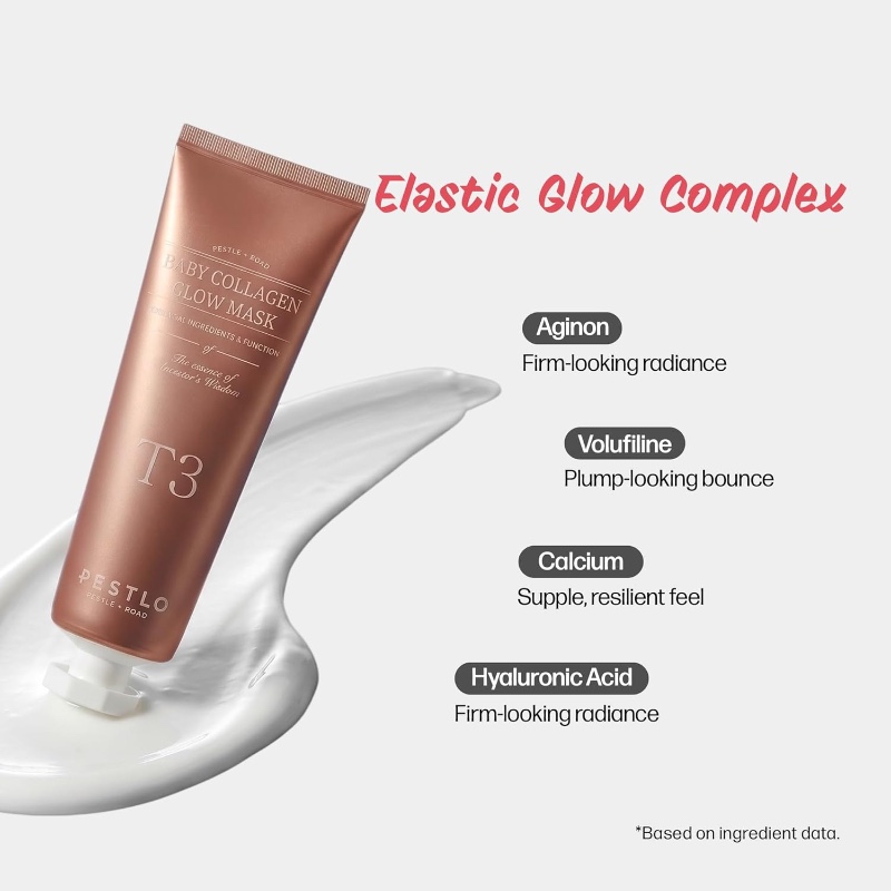 pestlo T3 Baby Collagen Glow Mask Set (+Jelly Brush) - Image 7