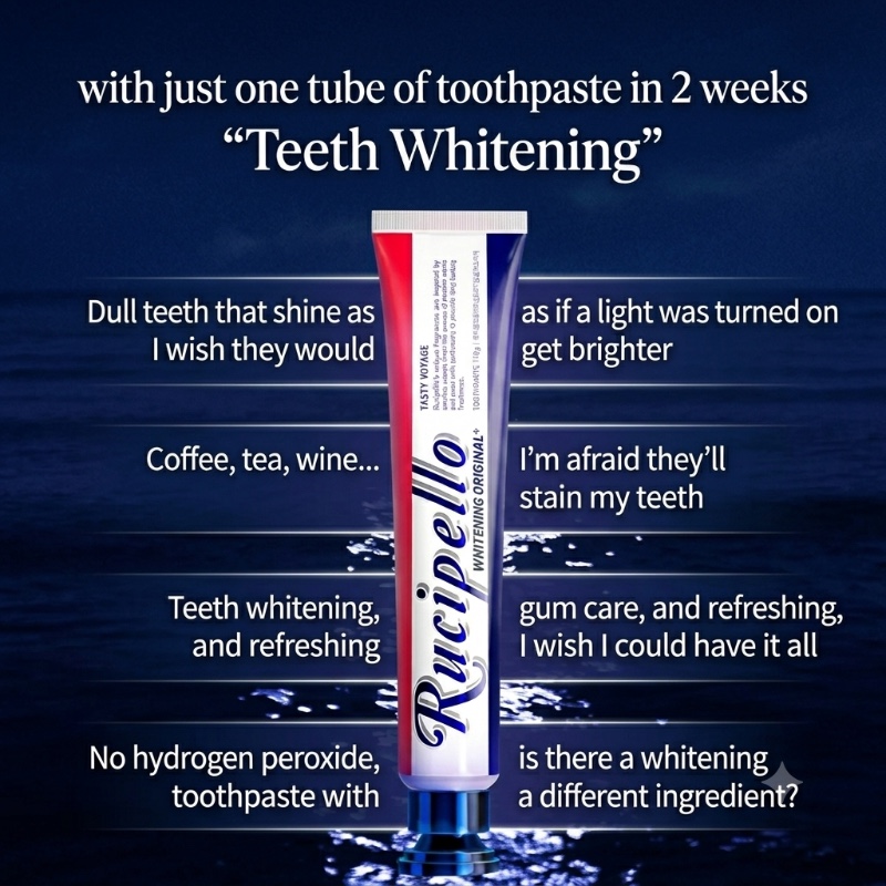 Rucipello Whitening Toothpaste #Original Set (+25g) - Image 3