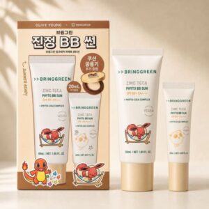 BRINGGREEN Zinc Teca Phyto BB Sun 50ml Set (+20ml + Mini Cushion Case)